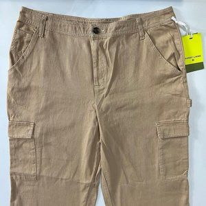 Sandy Liang x Target Women's Mid-Rise Straight Leg Pocket Pants Khaki Size 16